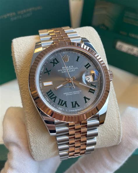 Rolex Datejust 41 Wimbledon steel Rose gold 2022' Full set